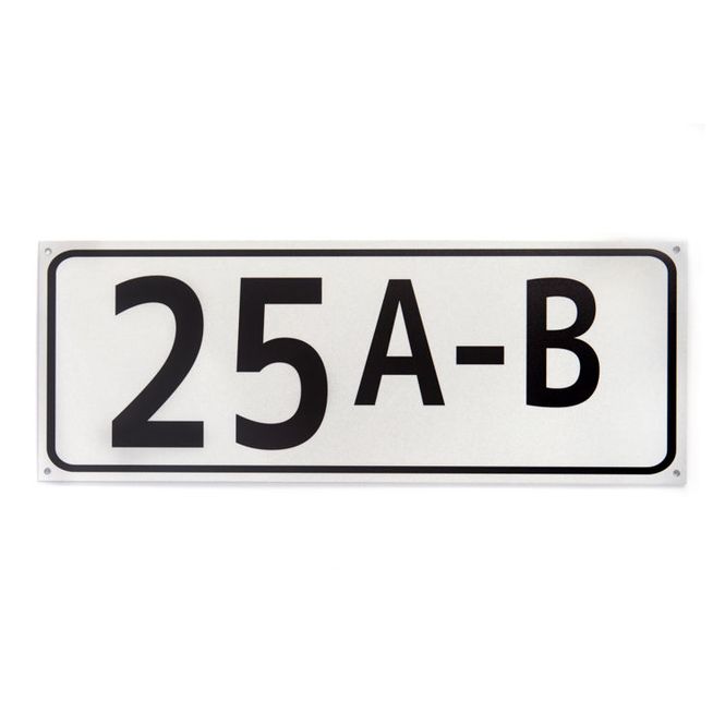 Hovedbilde Husnummer med refleks 15x40cm