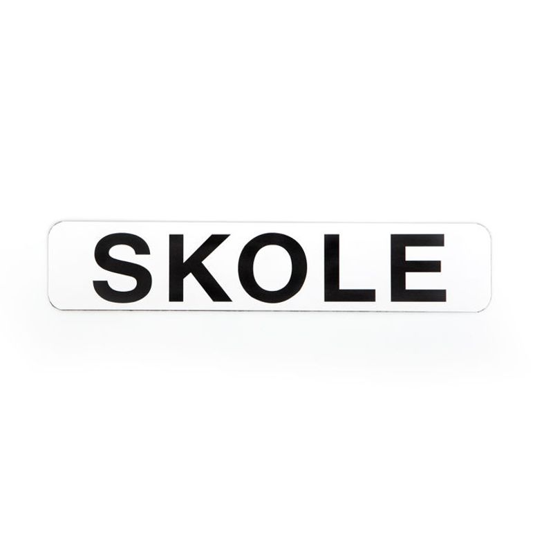 Magnetskilt Skole 5x25 cm