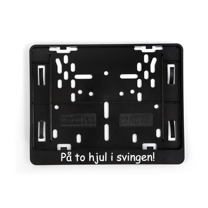 Skiltramme til MC/traktor med tekst