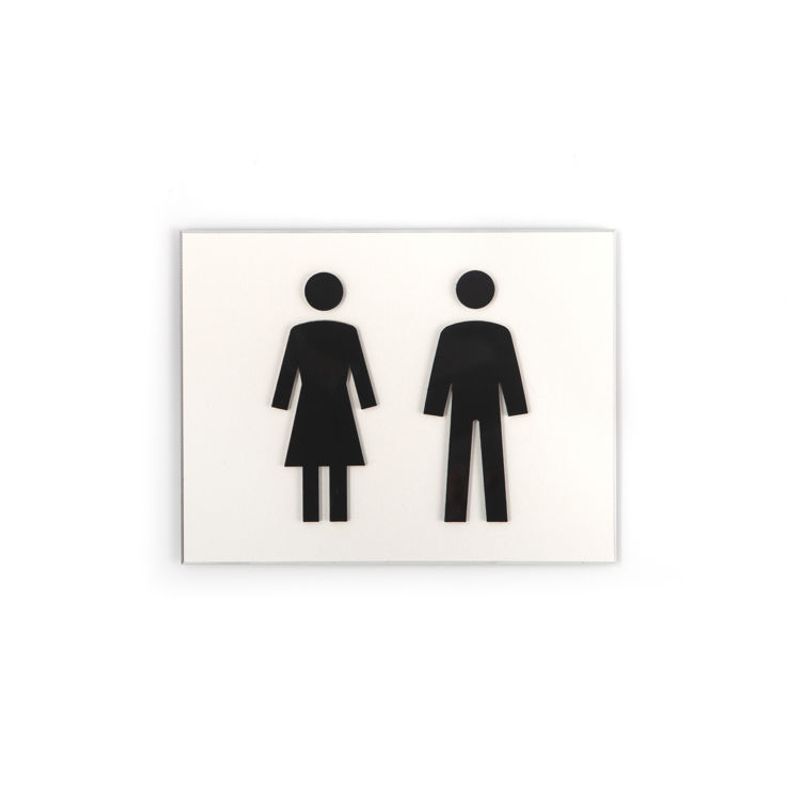 Toalettskilt mann og dame