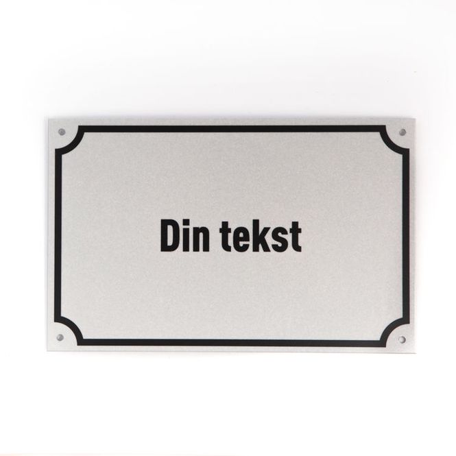 Hovedbilde Husnummer 14x22 cm - Reflekterende plate
