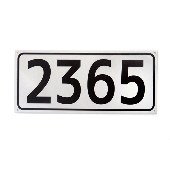 Hovedbilde Husnummer med refleks 15x34 cm