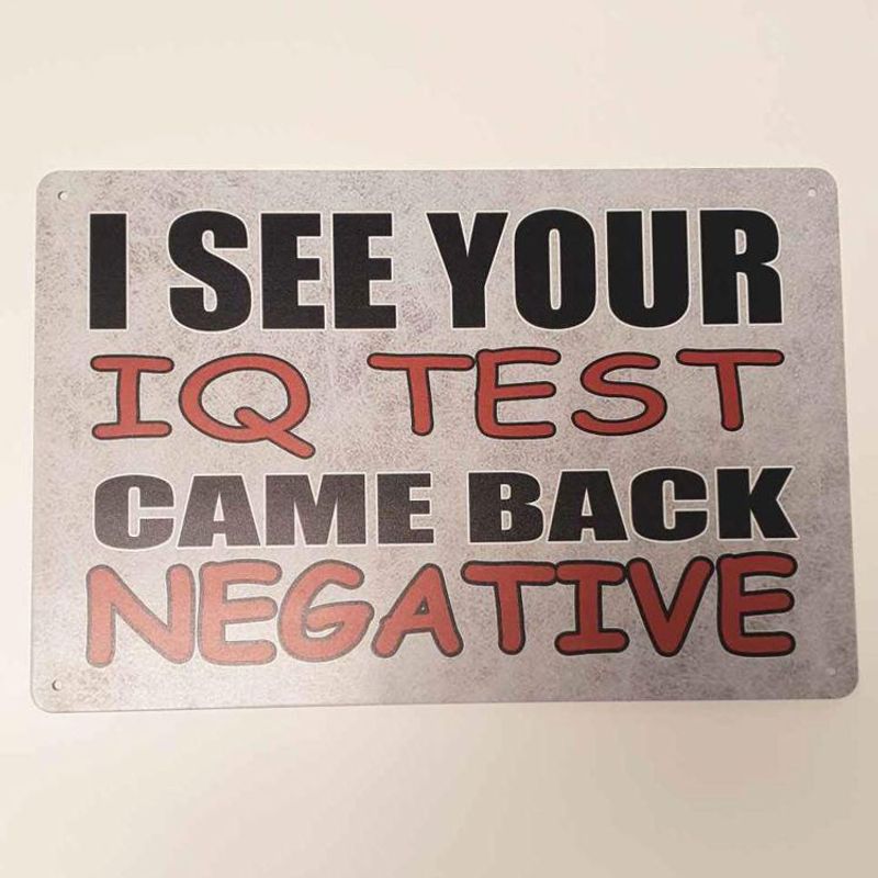 Iq test negative